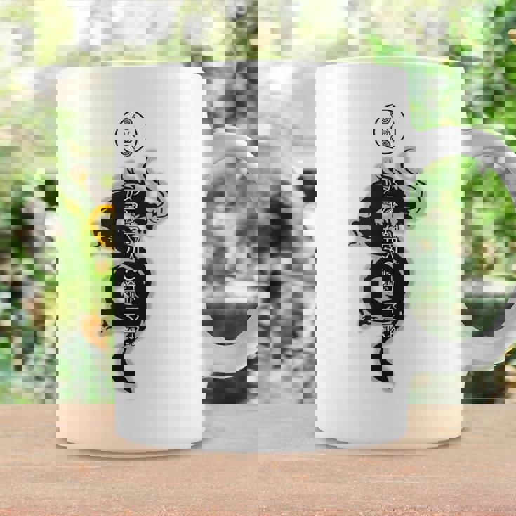 龍体文字 きに むく つる えて フトマニ図 神代文字 龍神様 縄文 かっこいい 開運 言霊 お守り コーヒーマグ ギフトのアイデア