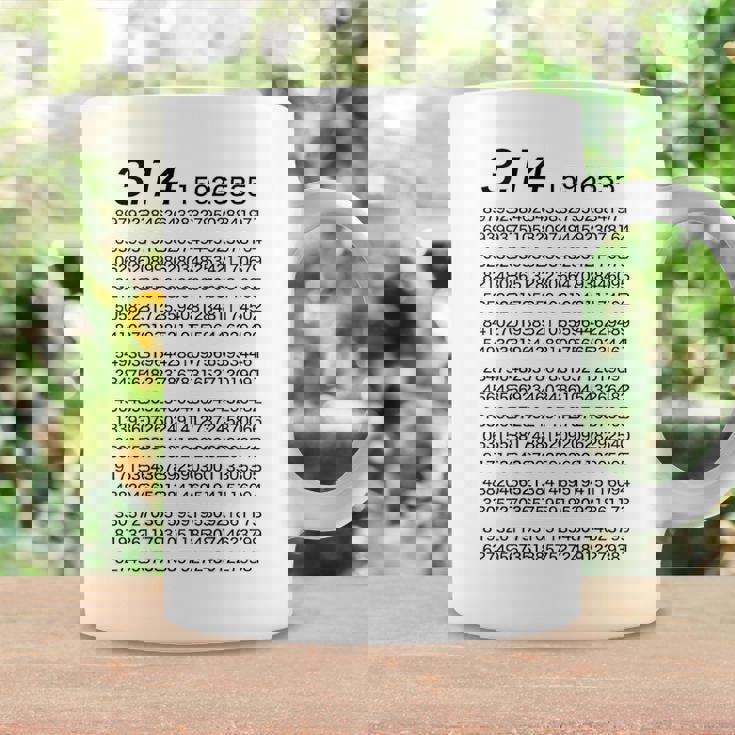 （背中側 バックプリント）314 円周率 パイ《数学》【変なtシャツ屋さん】理数系 数字 メッセージ 面白い コーヒーマグ ギフトのアイデア