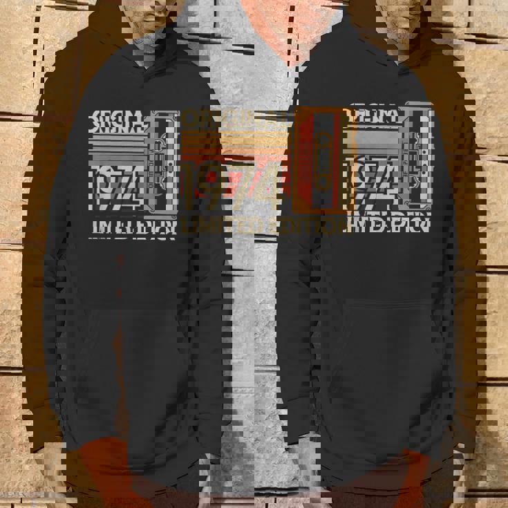 1974 誕生日 カセットテープ ヴィンテージ レトロ 1974 パーカー ライフスタイル