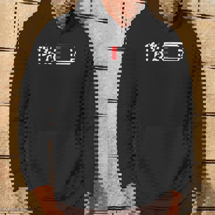 1バッテリー – 1バッテリー I 面白い 低エネルギーパーセント パーカー ライフスタイル