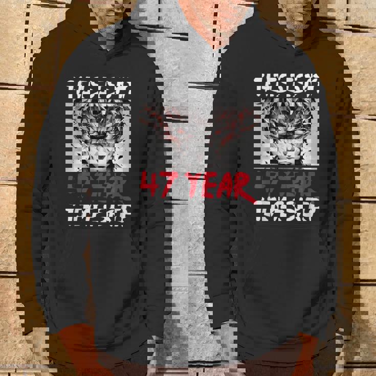 47 歳のタイムスキップ アニメ忍者サムライ 47 歳の誕生日 パーカー ライフスタイル