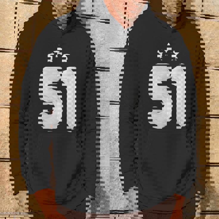 51 歳の誕生日番号 51 バルーン 51 歳の誕生日 パーカー ライフスタイル