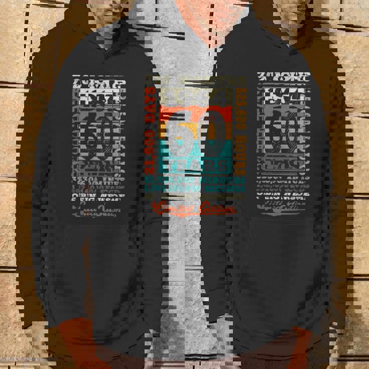 60 Years 720 Months Of Being Awesome Born 1964 60歳の誕生日 パーカー ライフスタイル