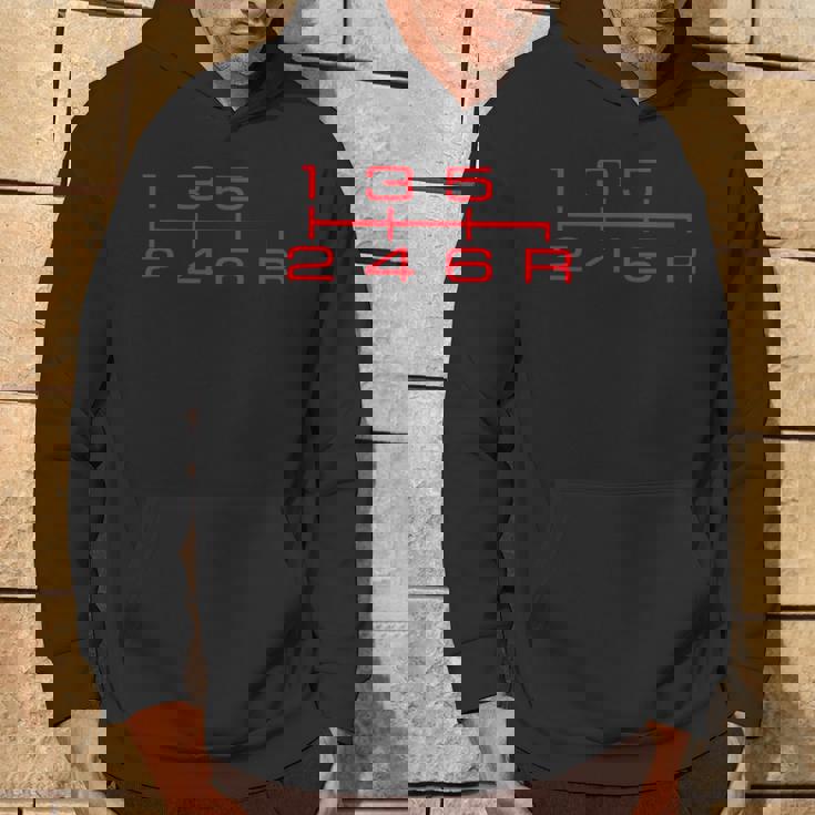 6速シフトノブシャツ マニュアルカーラバー パーカー ライフスタイル