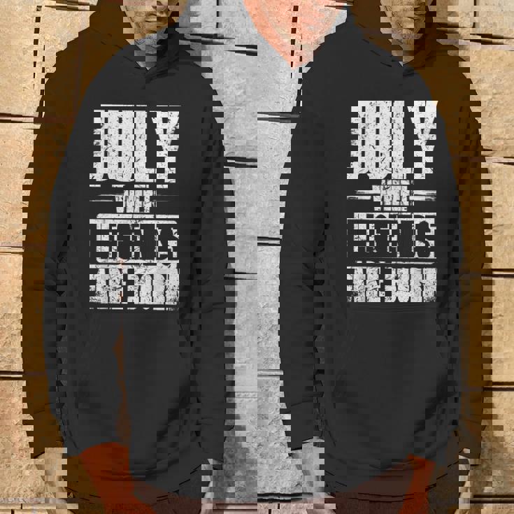 7月 伝説が生まれるとき 誕生月デザイン パーカー ライフスタイル