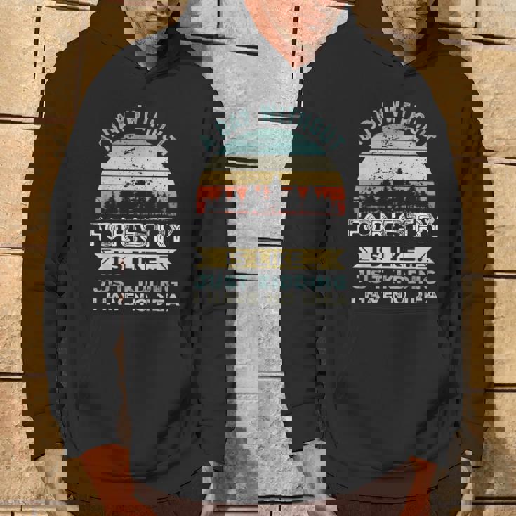 A Day Without Forestry 面白い林業ギフト パーカー ライフスタイル