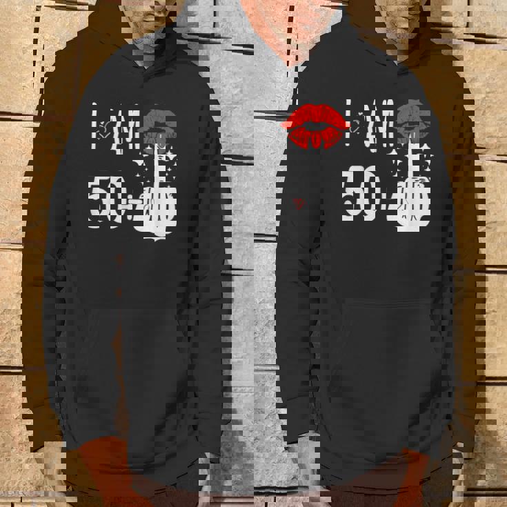 I Am 50 Plus 1 中指 51歳の誕生日 面白い パーカー ライフスタイル