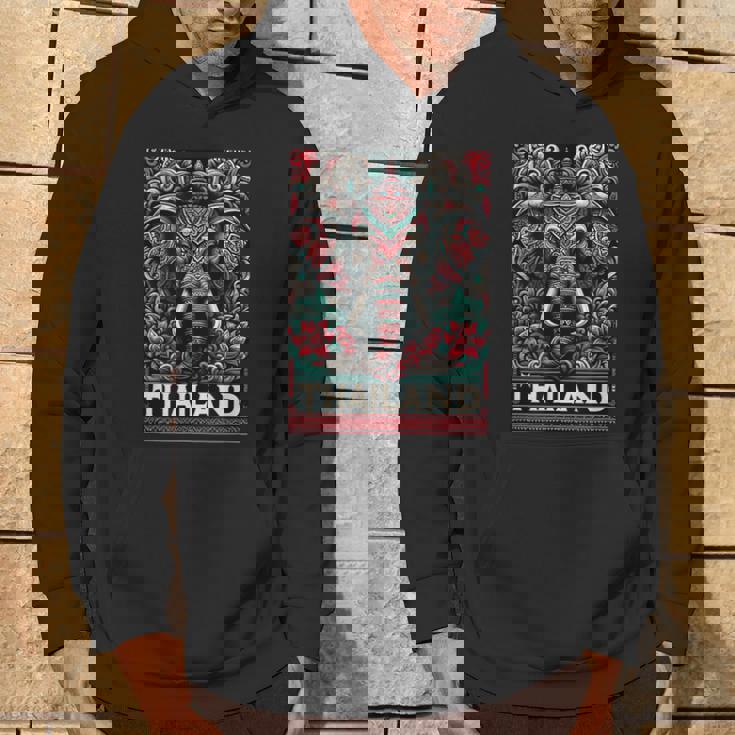 Amezing タイチャン 美しい象 タイ柄 パーカー ライフスタイル