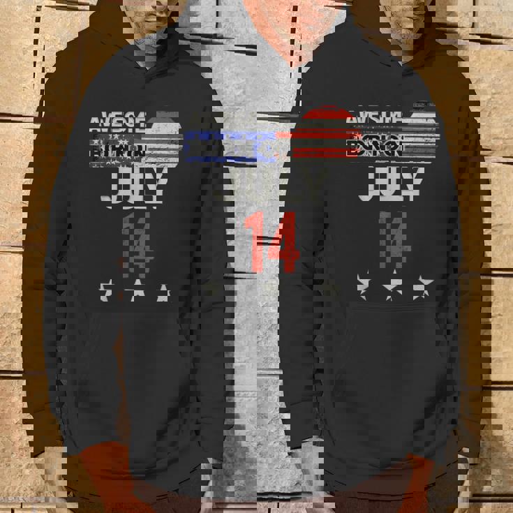 Awesome 7月14日 ヴィンテージ アメリカ国旗 クラシック 7月14日 パーカー ライフスタイル