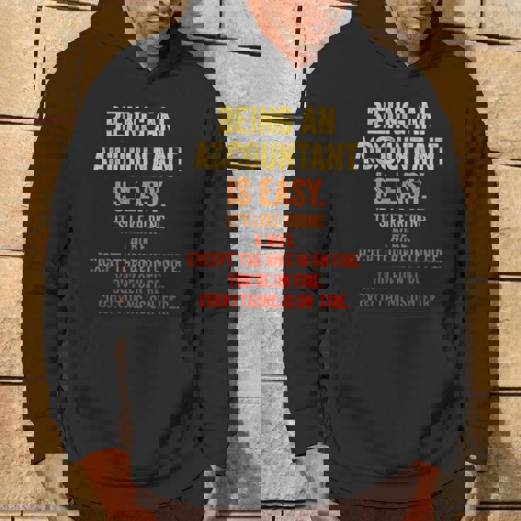 Being An Accountant Is Easy Accounting Cpaグラフィック パーカー ライフスタイル