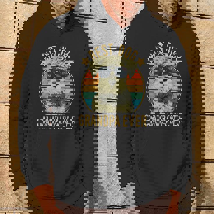 Best Dog Grandpa Ever ミニチュア シュナウザー 父の日 パーカー ライフスタイル