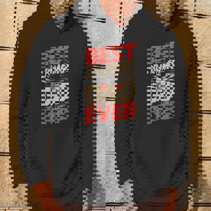 Best Drummer Dad Ever For ギフト アイデア ドラム ファニー パパ パーカー ライフスタイル