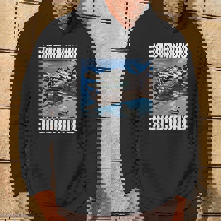 Bombardino Crocodilo イタリアンブレインロットミーム パーカー ライフスタイル