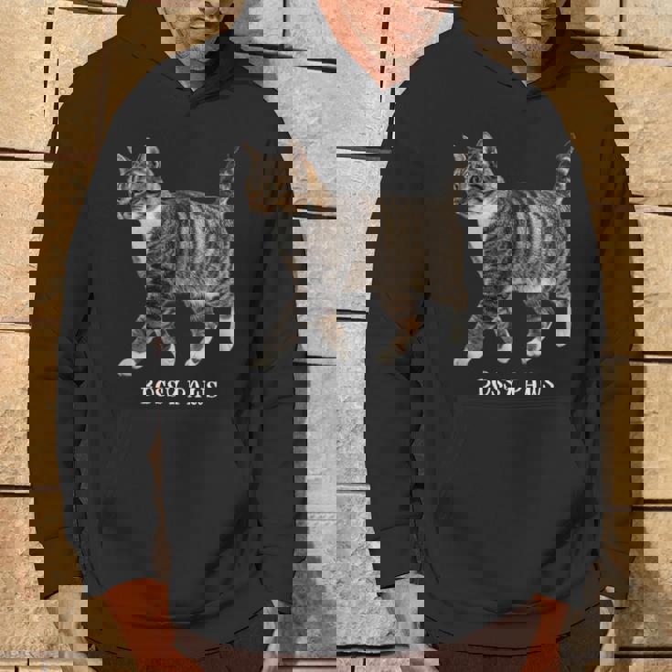 Bossy Paws 猫好き キジトラ白 猫ネタ 猫しもべ ツンデレ 猫飼い 猫オーナー 猫依存症 おもしろ パーカー ライフスタイル