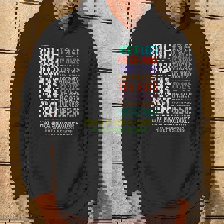 Bruh This Year Was Goated No Cap 面白い 学校最後の日 パーカー ライフスタイル