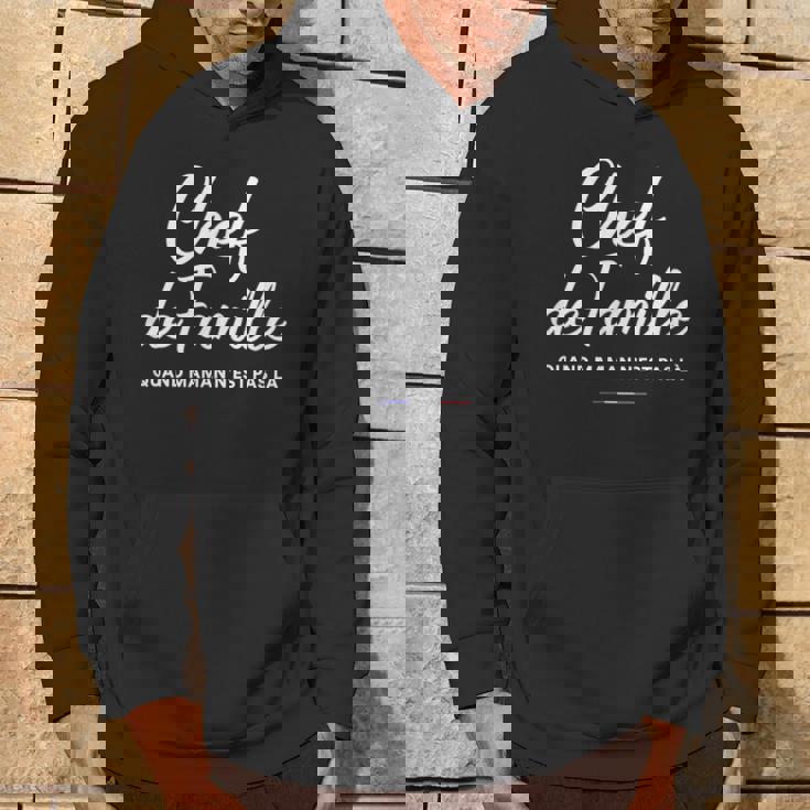 メンズ Chef De Family おもしろフランス語 父の日 パーカー ライフスタイル