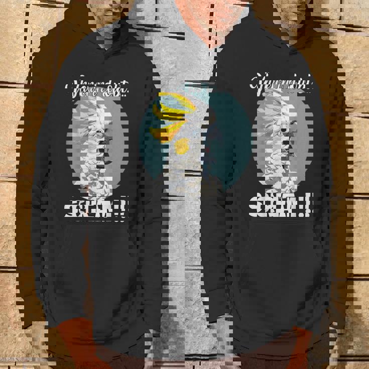 Cockatoo Meme T、面白い叫び声を上げているキバタン パーカー ライフスタイル