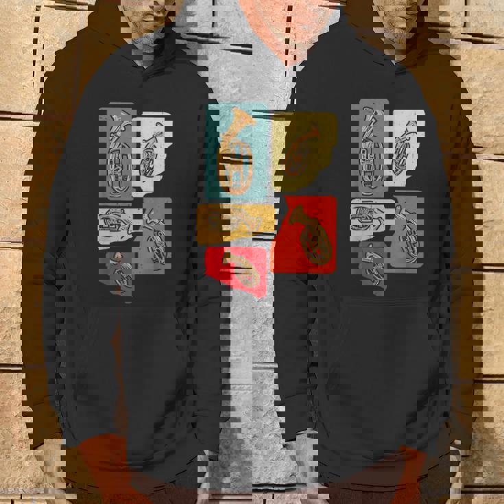 Creative Tenor Horn ビンテージ レトロ アートワーク テナーホルン奏者 パーカー ライフスタイル