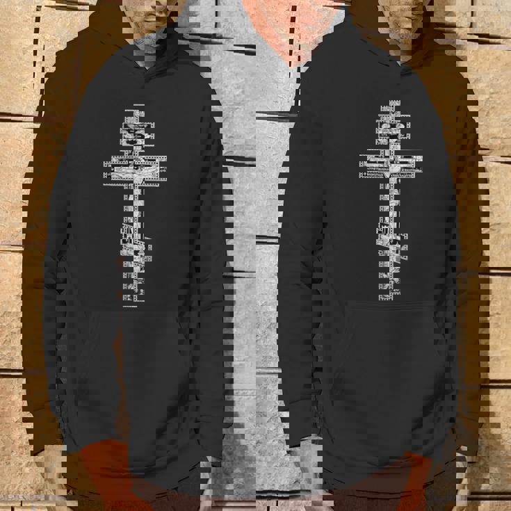 Croix Orthodoxeintage Croix Orthodoxe Russe Chrétienne Sweat à capuche Lifestyle