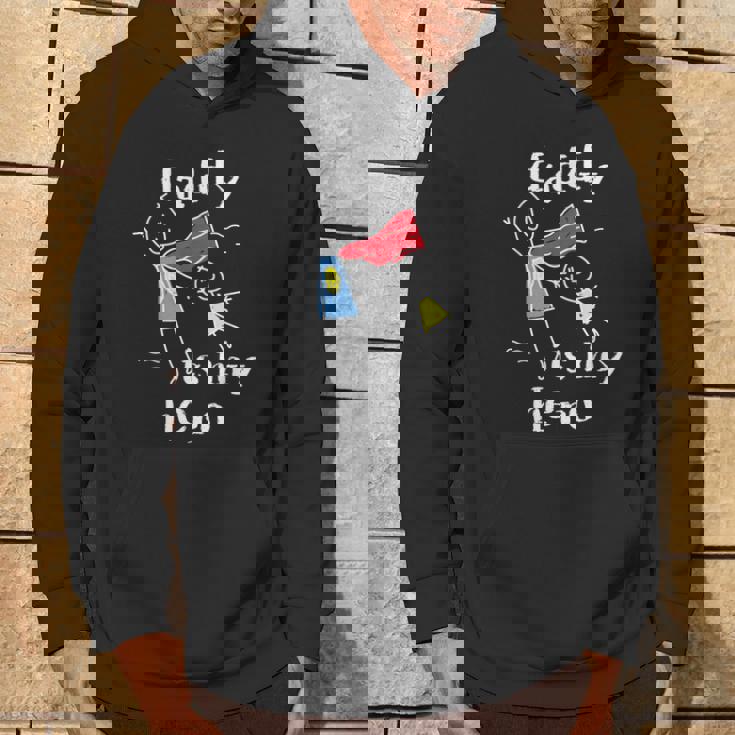 Daddy Is My Herouper Dad 手描き パーカー ライフスタイル