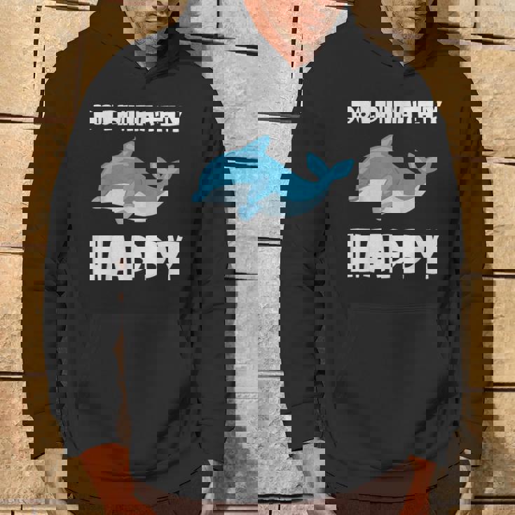 Dolphinately Happy ドルフィンズ イルカ 哺乳類 海 Dolphin ドルフィン パーカー ライフスタイル