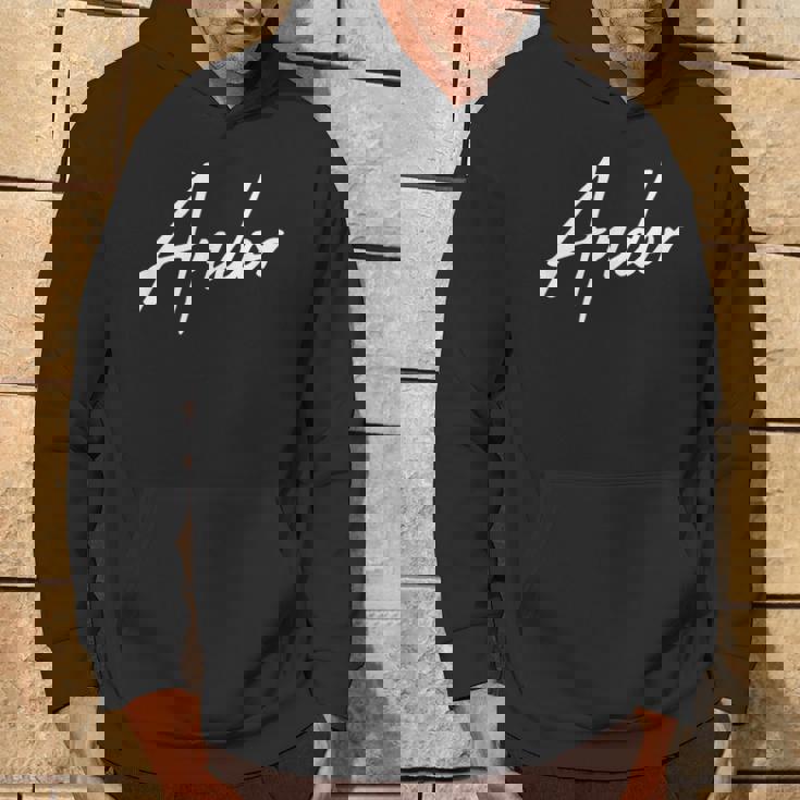 Elegant Handwritten Font Andor Calligraphy パーカー ライフスタイル