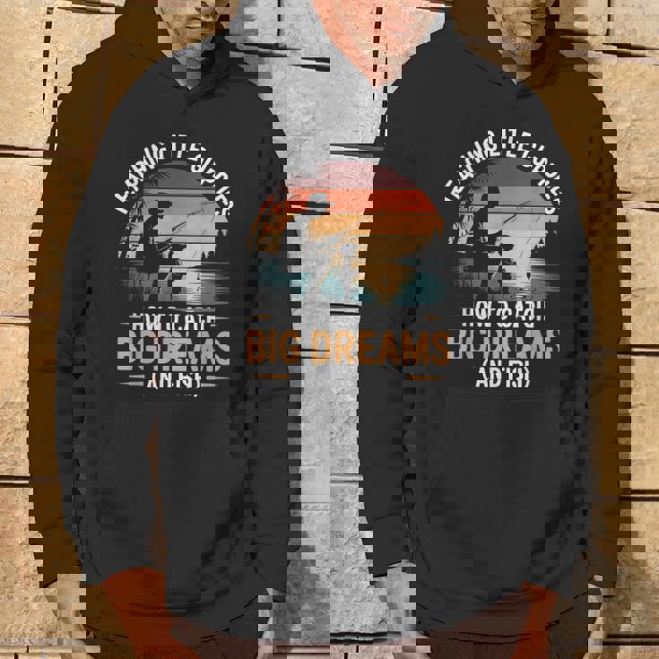 Fishing Dad How Catch Big Dreams 面白い父の日のギフト パーカー ライフスタイル