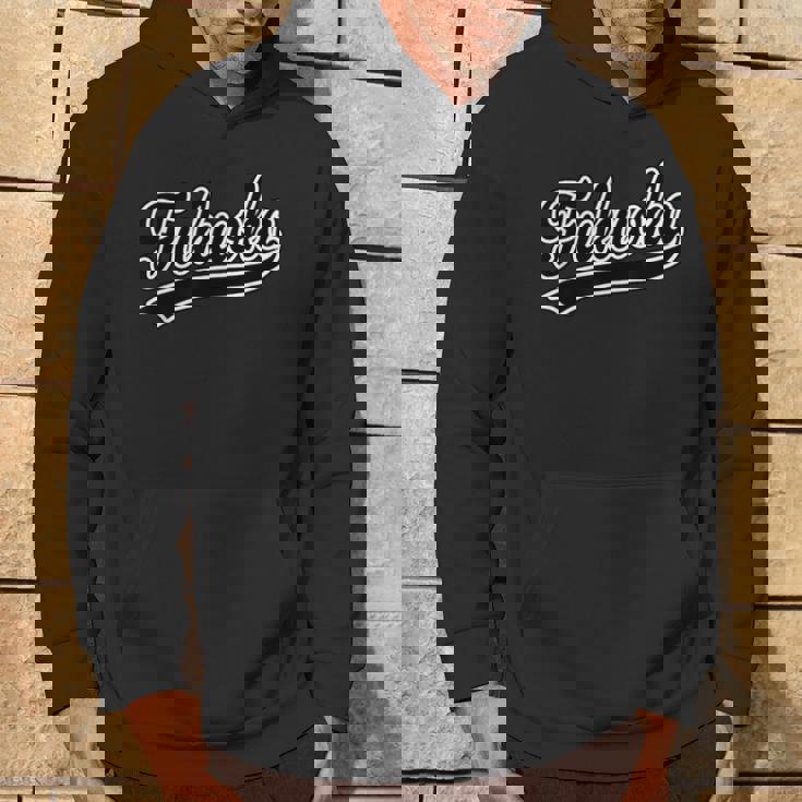 Fukuoka 福岡（チームユニフォーム風）【47都道府県】ジモtティ 地元愛 お土産 面白い おしゃれ パーカー ライフスタイル