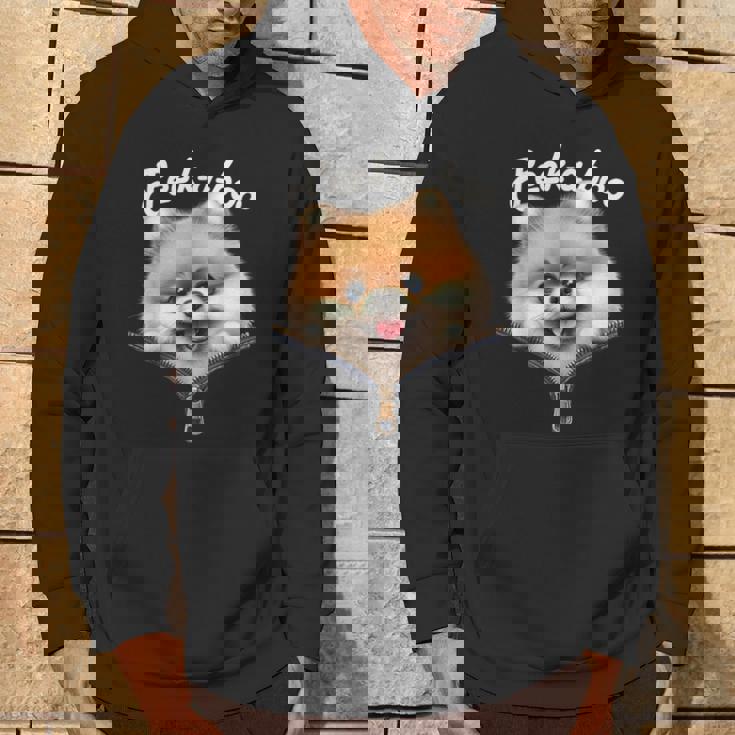 Peek-A-Boo ポメラニアン パーカー ライフスタイル