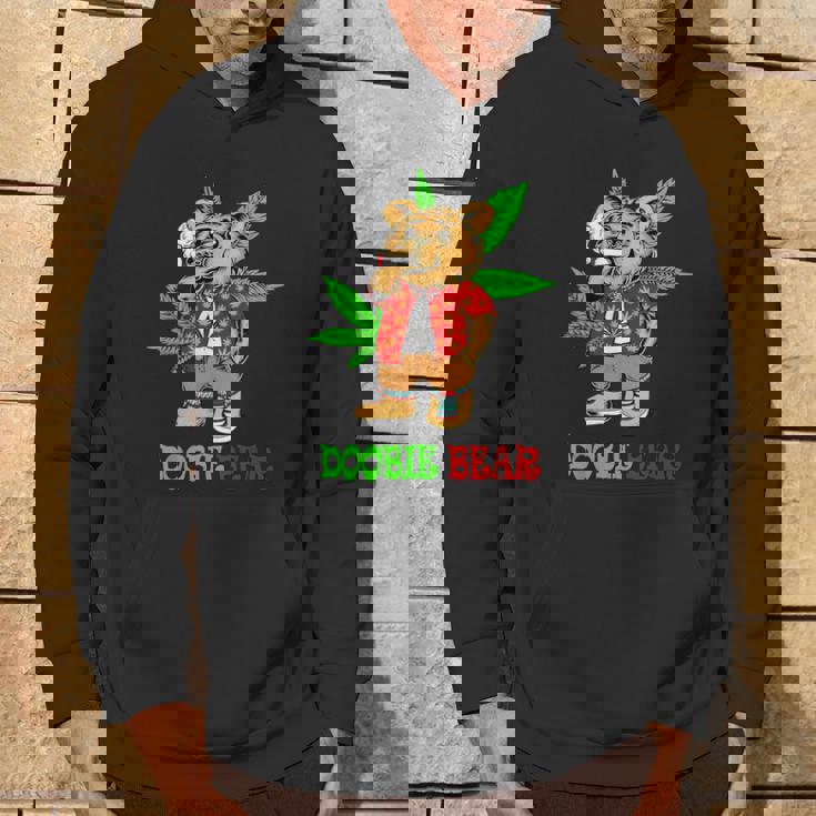 Doobie Bear 大麻の葉 雑草愛好家 マリファナギフト パーカー ライフスタイル