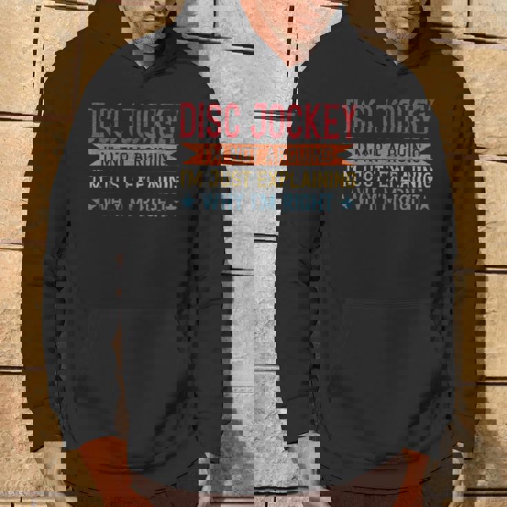 Profession Quote Disc Jockey パーカー ライフスタイル