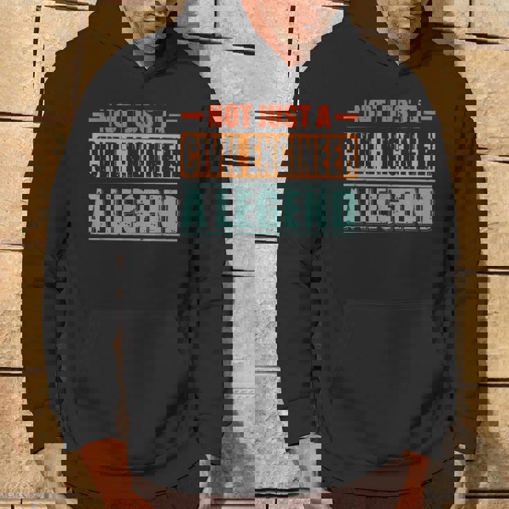 Quote Retro Civil Engineer パーカー ライフスタイル