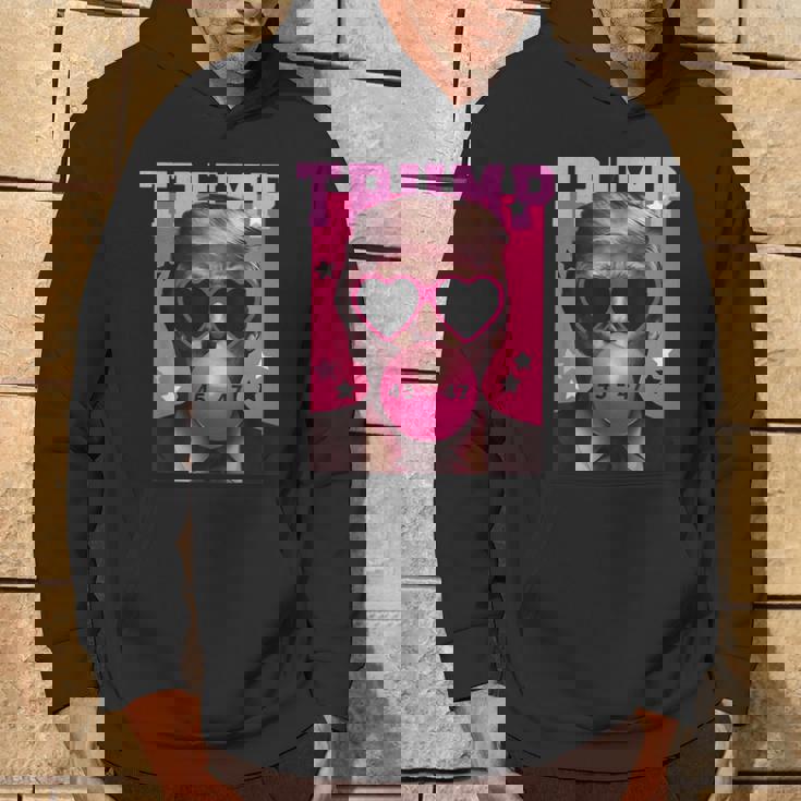 Trump 2024 メガネ&バブルガム ピンク パーカー ライフスタイル