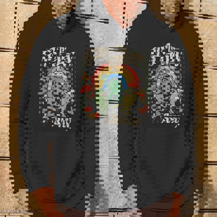 Gay The Pray Away レインボー 面白い ミーム カエル Lgbt プライド Lgbtq パーカー ライフスタイル