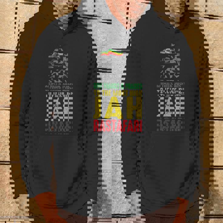 Give Thanks & Praises Jah Rastafari レゲエ ラスタ ウェア パーカー ライフスタイル