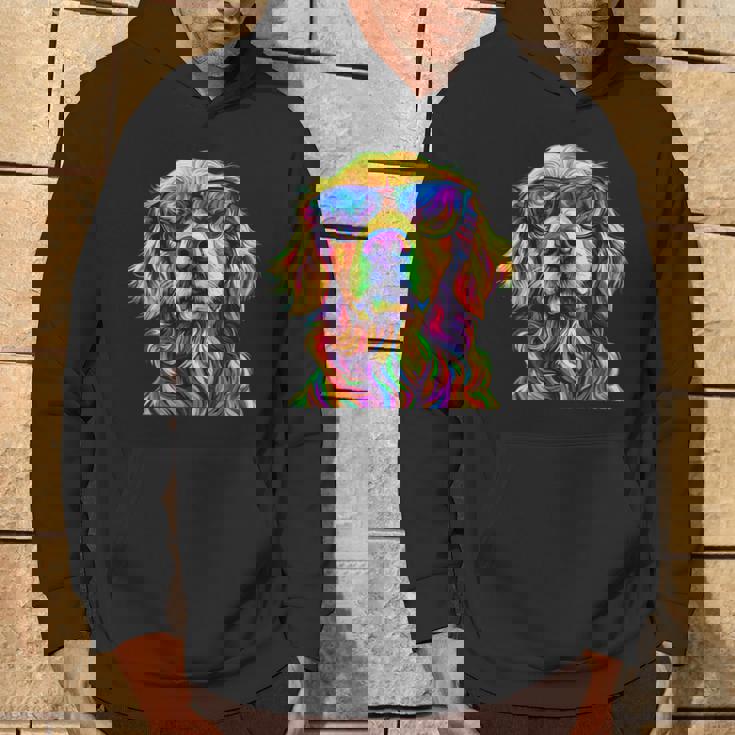 Golden Retriever Lovers カラフル 面白い ゴールデンレトリバー パーカー ライフスタイル