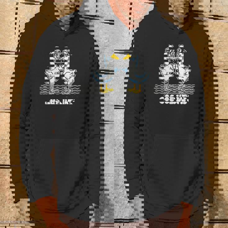 Goose Bumps ユーモラスなことわざ ガチョウの愚かな拳バンプ しゃれ パーカー ライフスタイル