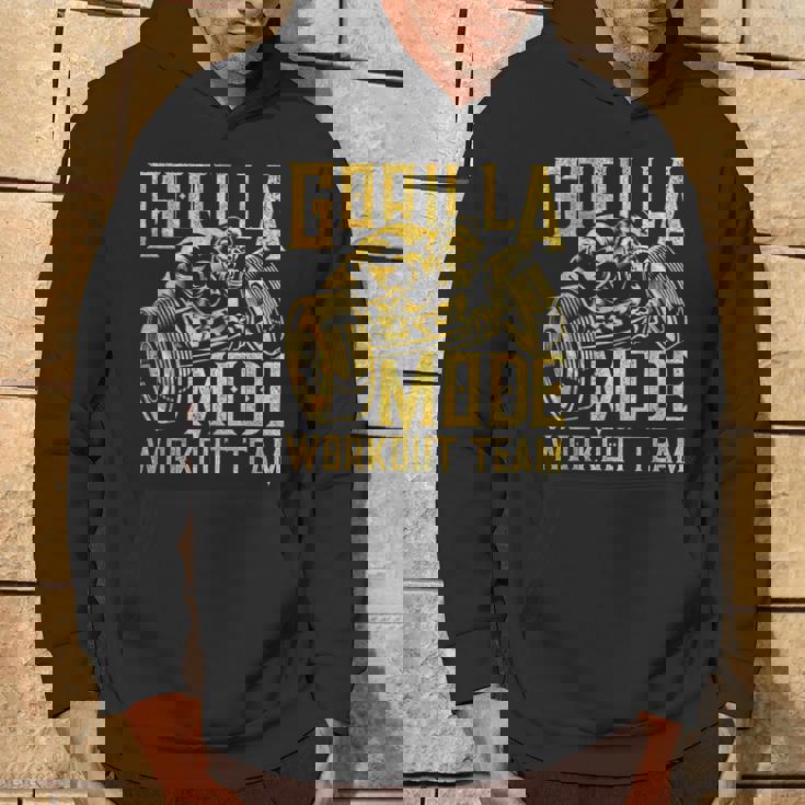 Gorilla Mode ワークアウト チーム ダンベル ビースト ジム フィットネス ゴールド パーカー ライフスタイル