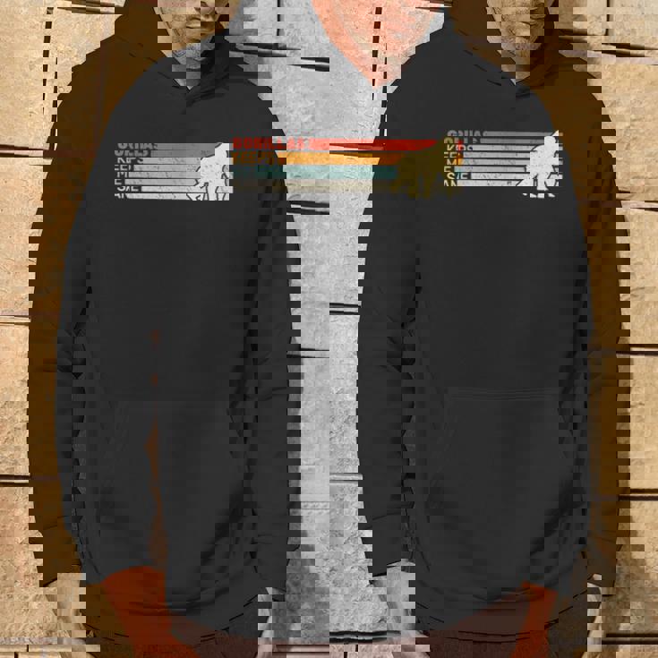 Gorillas Keep Meane Animal レディース ゴリラ ヴィンテージ 男性用 パーカー ライフスタイル