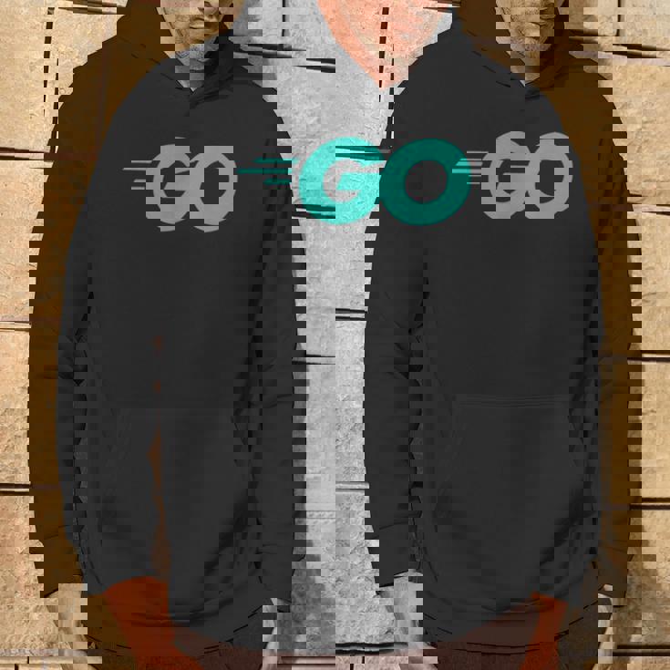 Goロゴ付きのgoプログラミング言語golang開発者 パーカー ライフスタイル