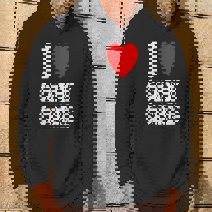 I Heart 愛 キャンディケーン 冬 ペパーミント クリスマス パーカー ライフスタイル