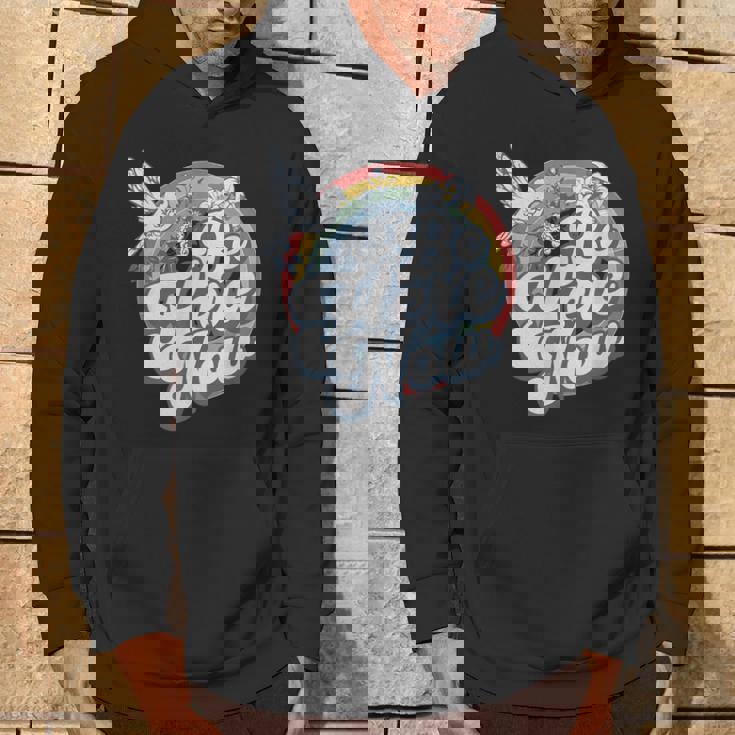 Be Here Now レトロ ヴィンテージ スピリチュアル マインドフルネス パーカー ライフスタイル