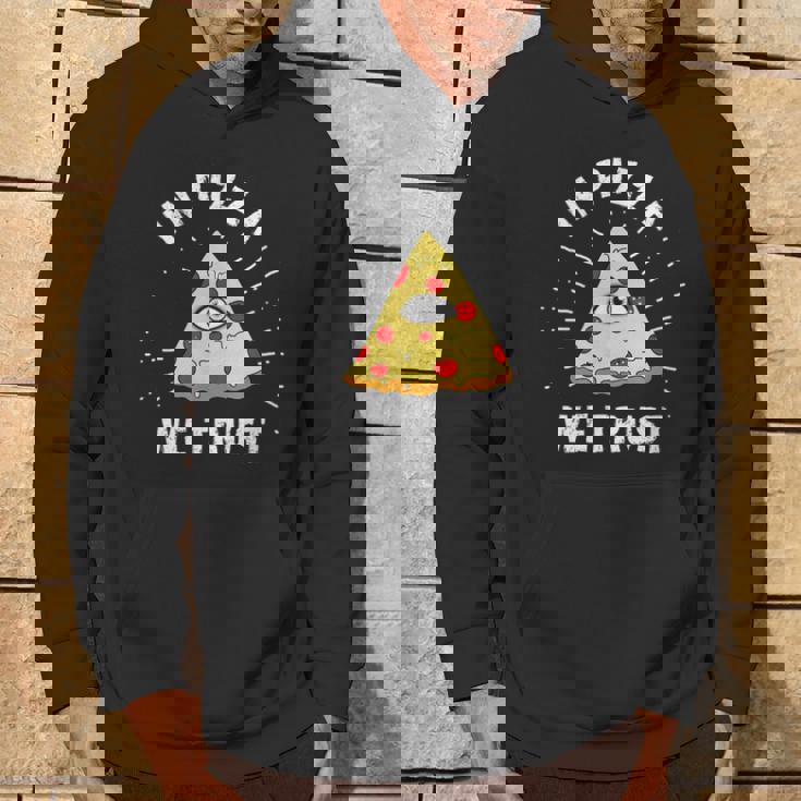 In Pizza We Trust Alleeing Eye Illuminati Faith パーカー ライフスタイル