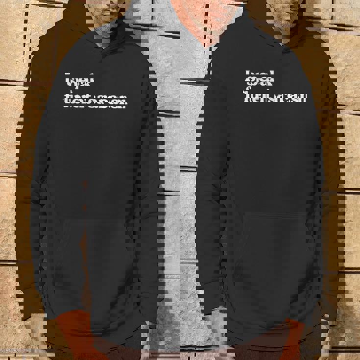 Ipeak Fluentarcasm ユーモアファンのための面白くて機知に富んだグラフィック パーカー ライフスタイル