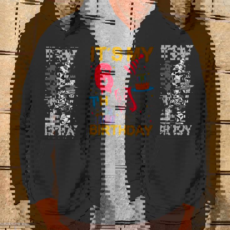 It's My 6Th Birthday Party ハロウィン スケルトン 誕生日 パーカー ライフスタイル