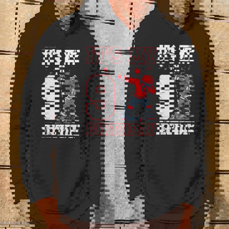 It's My 9Th Birthday 男の子 アイスホッケー ダビング 9歳 パーカー ライフスタイル