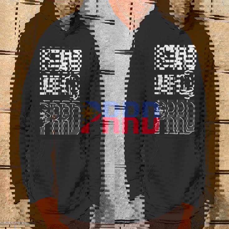 Itand With Prrd Du30 サポーター フィリピン国旗拳ポンプ パーカー ライフスタイル