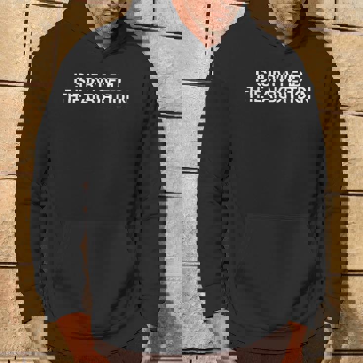 Iurvived The Abortion Y2k 大学 ユーモア 皮肉なミーム パーカー ライフスタイル