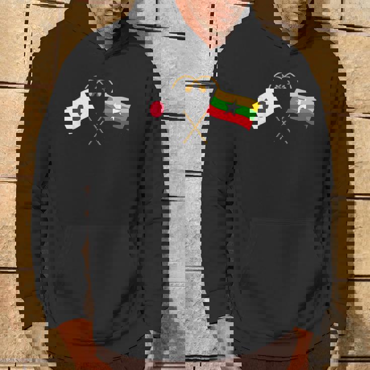 Japanese Flag Myanmar Flag ミャンマー遺産 ミャンマーのルーツ 日本の国旗 ミャンマーの国旗 パーカー ライフスタイル