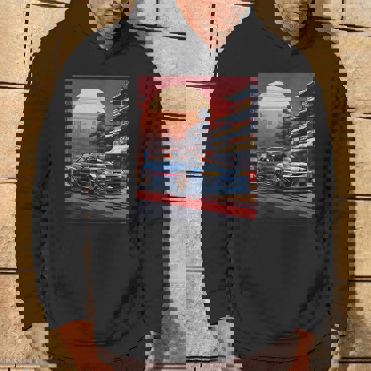 Jdm レトロ 日本自動車 レースカー 東京 スカイライン サンセット パーカー ライフスタイル